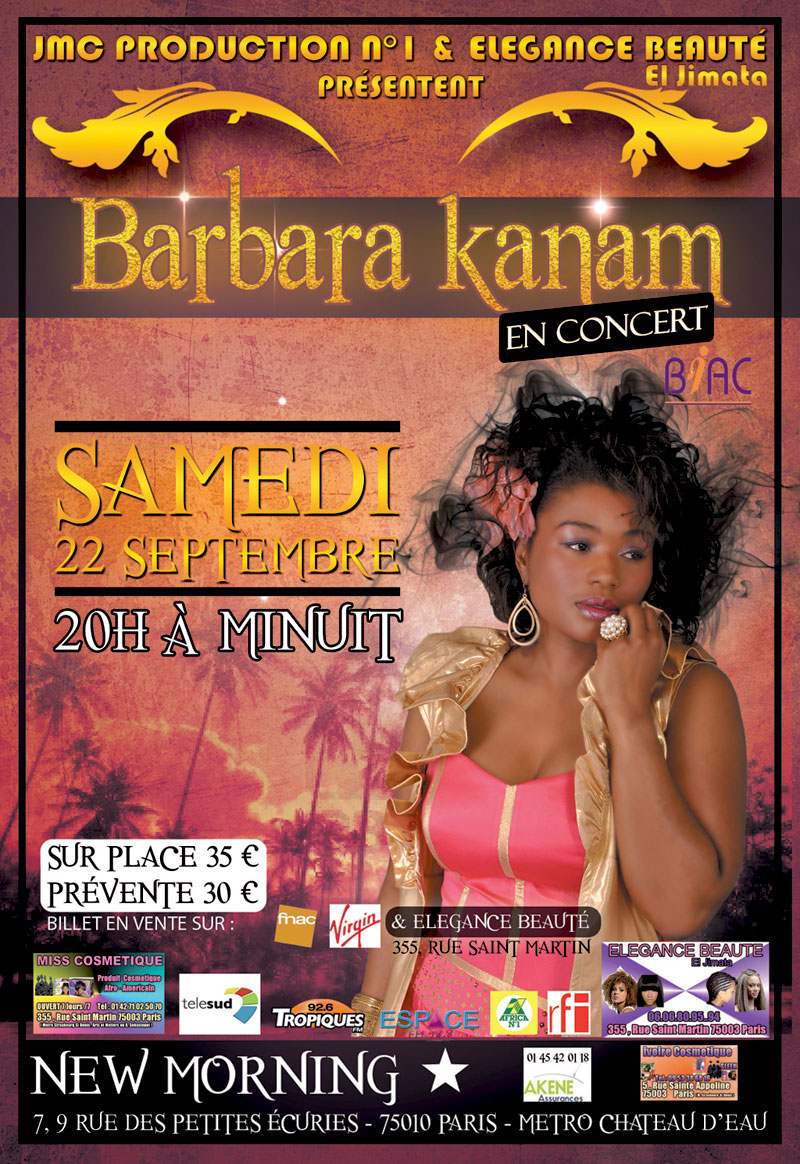 Sam 22 Sept 2012 : Barbara Kanam