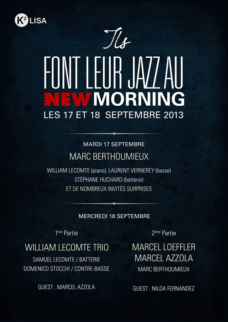 Mer 18 Sept 2013 : Tous En Scène : William Lecomte Trio + Trio Accordeons