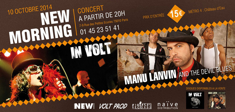 Ven 10 Oct 2014 : Manu Lanvin & The Devil Blues