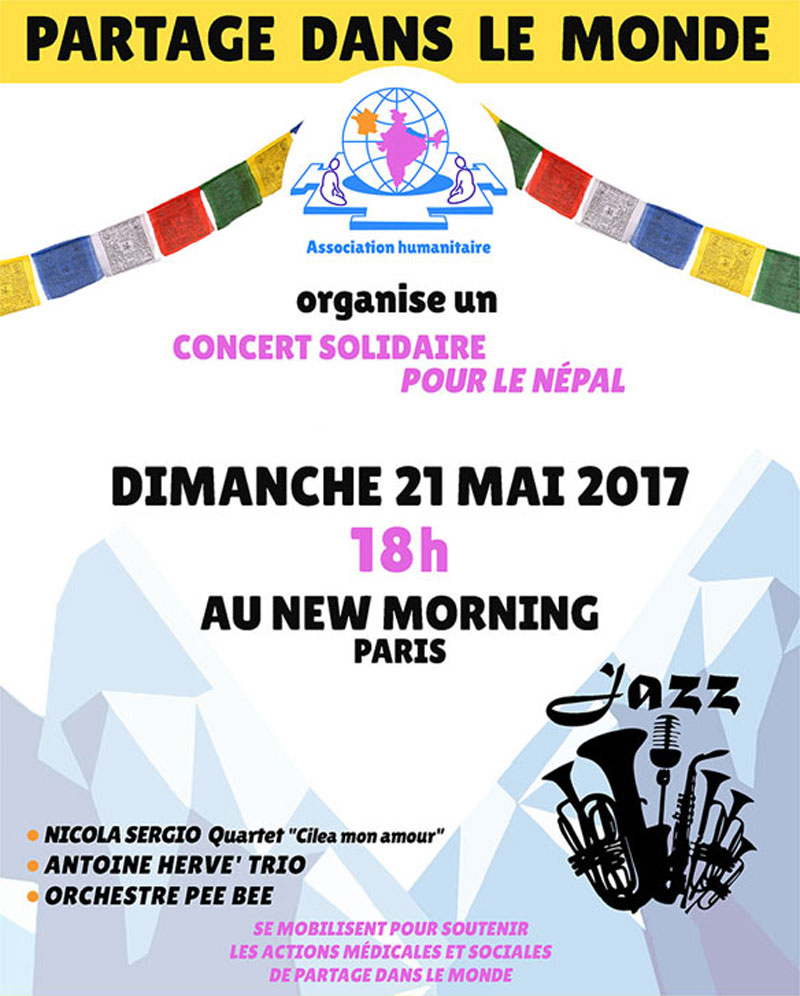 Dim 21 Mai 2017 : Jazz Pour Le Népal