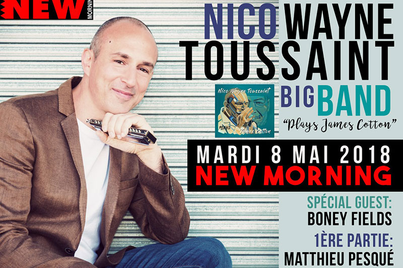 Mar 08 Mai 2018 : Nico Wayne Toussaint Big Band