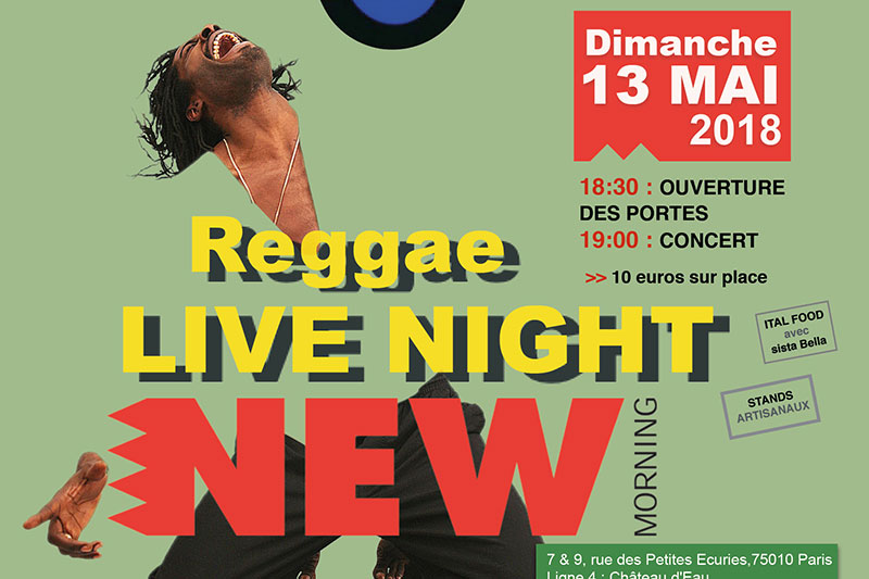Dim 13 Mai 2018 : Reggae Live Night
