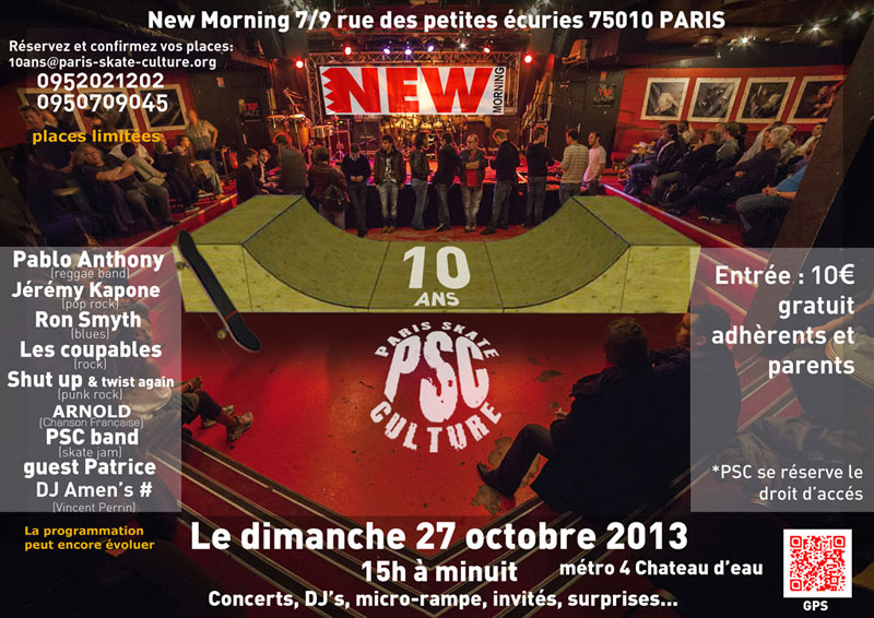 Dim 27 Oct 2013 : Paris Skate Culture