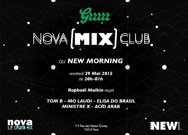 Ven 29 Mai 2015 : Nova[mix]club