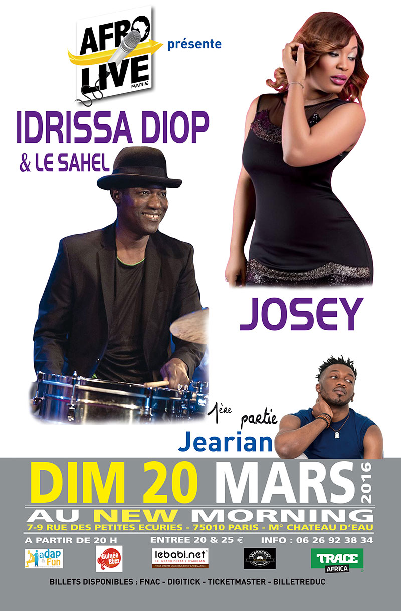 Dim 20 Mar 2016 : Idrissa Diop Et Le Sahel De Dakar & Josey