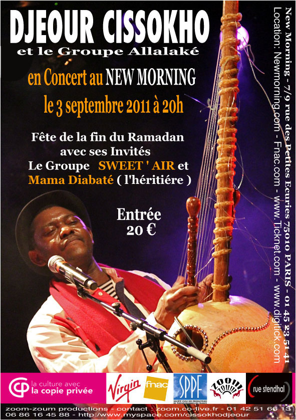 Sam 03 Sept 2011 : Djeour Cissokho et le groupe Allalaké